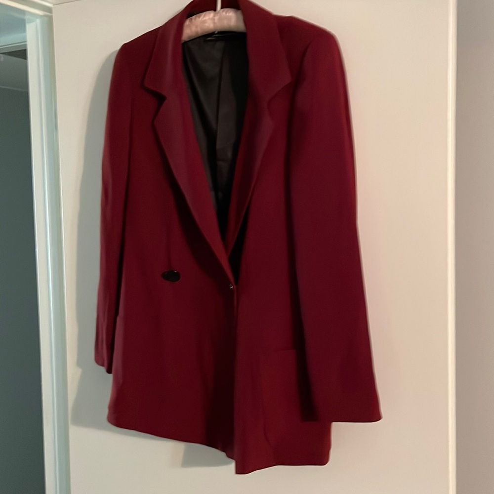 Zara Burgundy Blazer